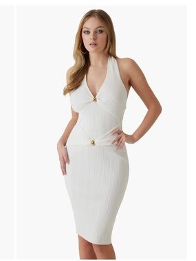 Marciano by GUESS Halter Neck Ribbed Dress